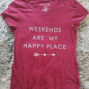 T-shirt, maroon